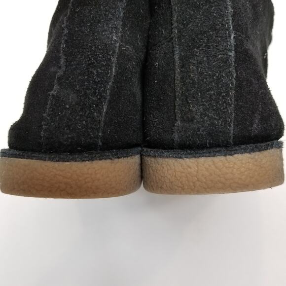 Lucky Brand Emillia Women's Black Suede Lace Up Desert Booties Size 6.5 - Picture 4 of 7